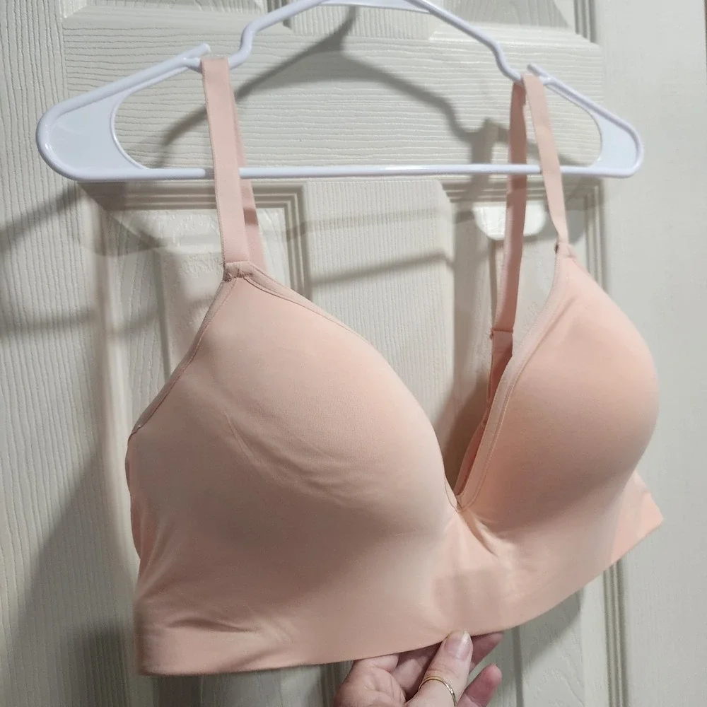 Honeydew 40C‎ Lightly Lined Wireless Bra Peach Smooth Stretch Everyday Comfort